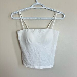 Airism Size XS Women's White Spaghetti Strap Top